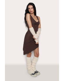Mohair Rib Leg Warmers | Creme