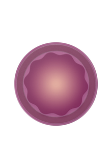 Molded Flower Red Red Wine | Purple