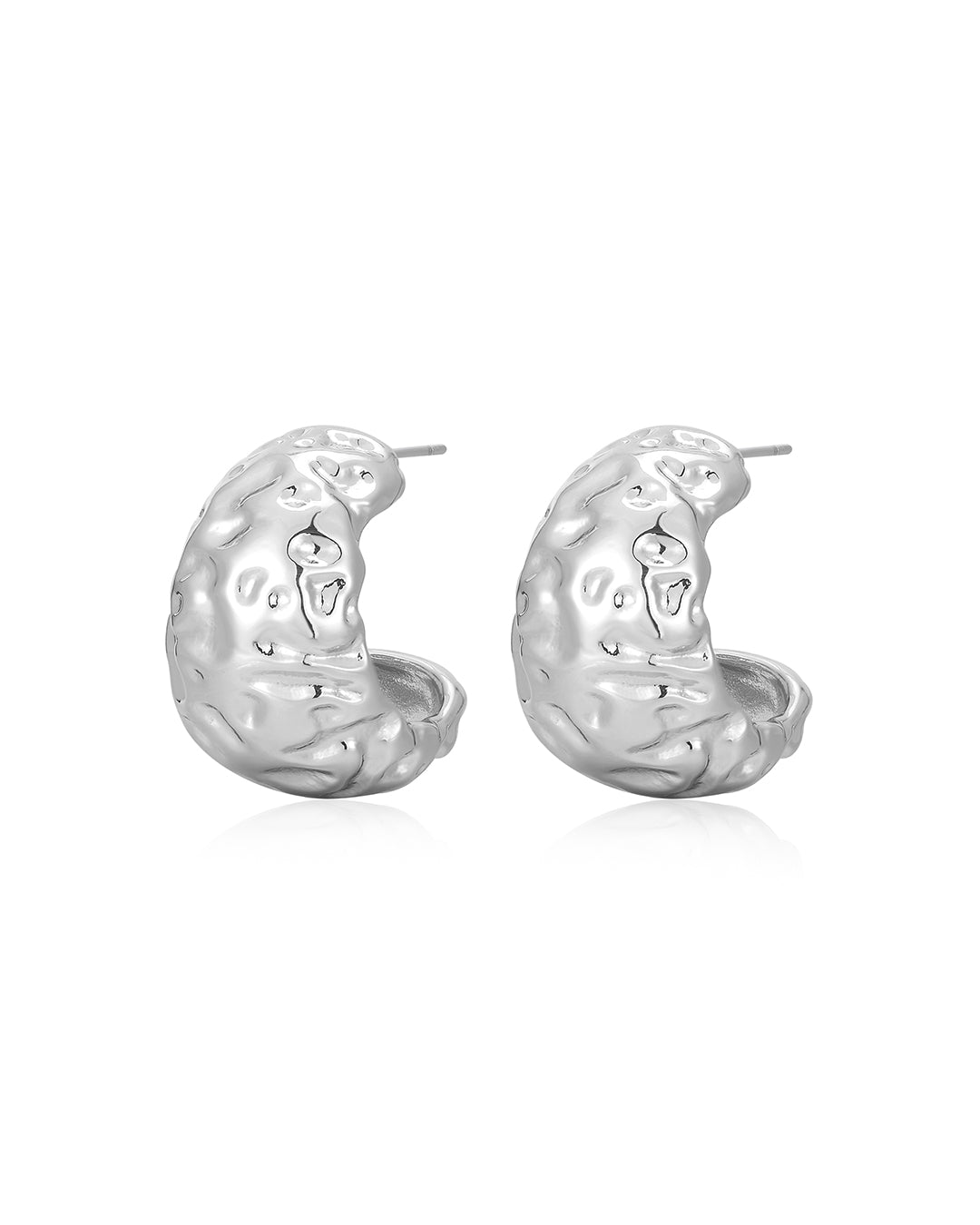 Molten Hoops | Silver