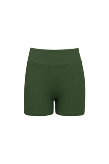 Classic Bike Short | Olive Micro Scrunch
