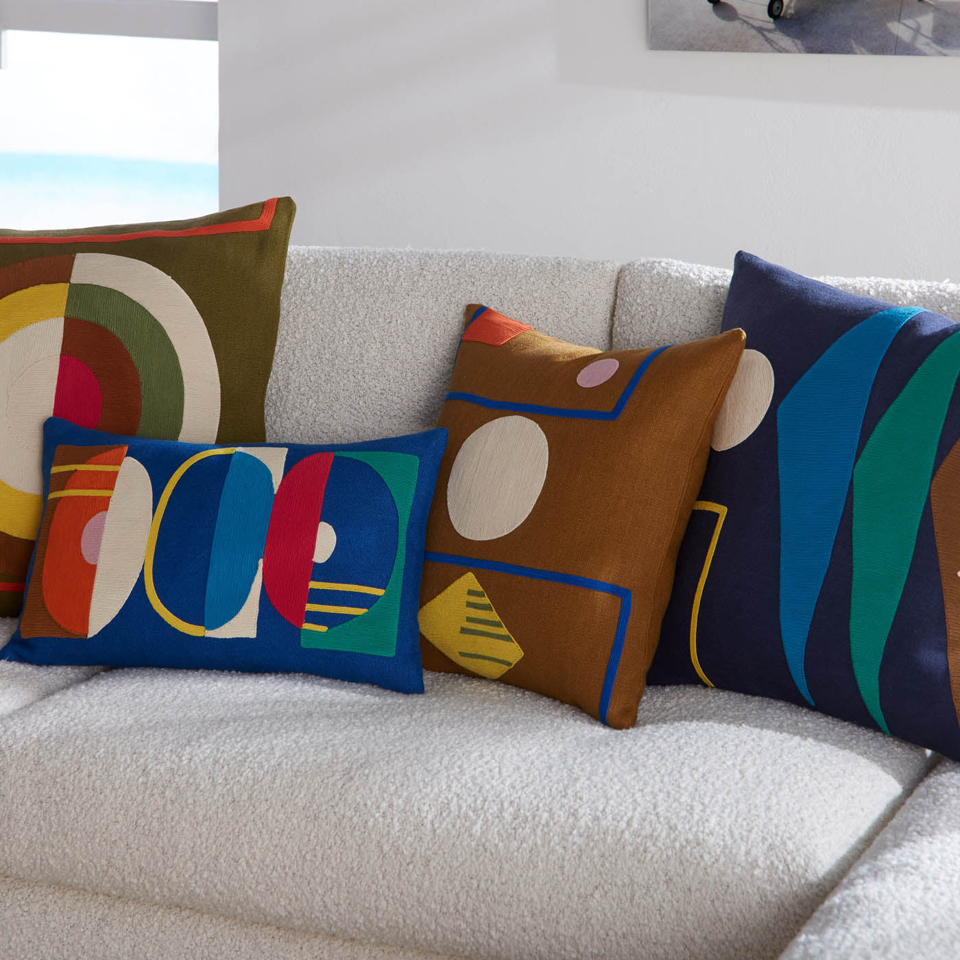 Monterey Circles Pillow | Blue
