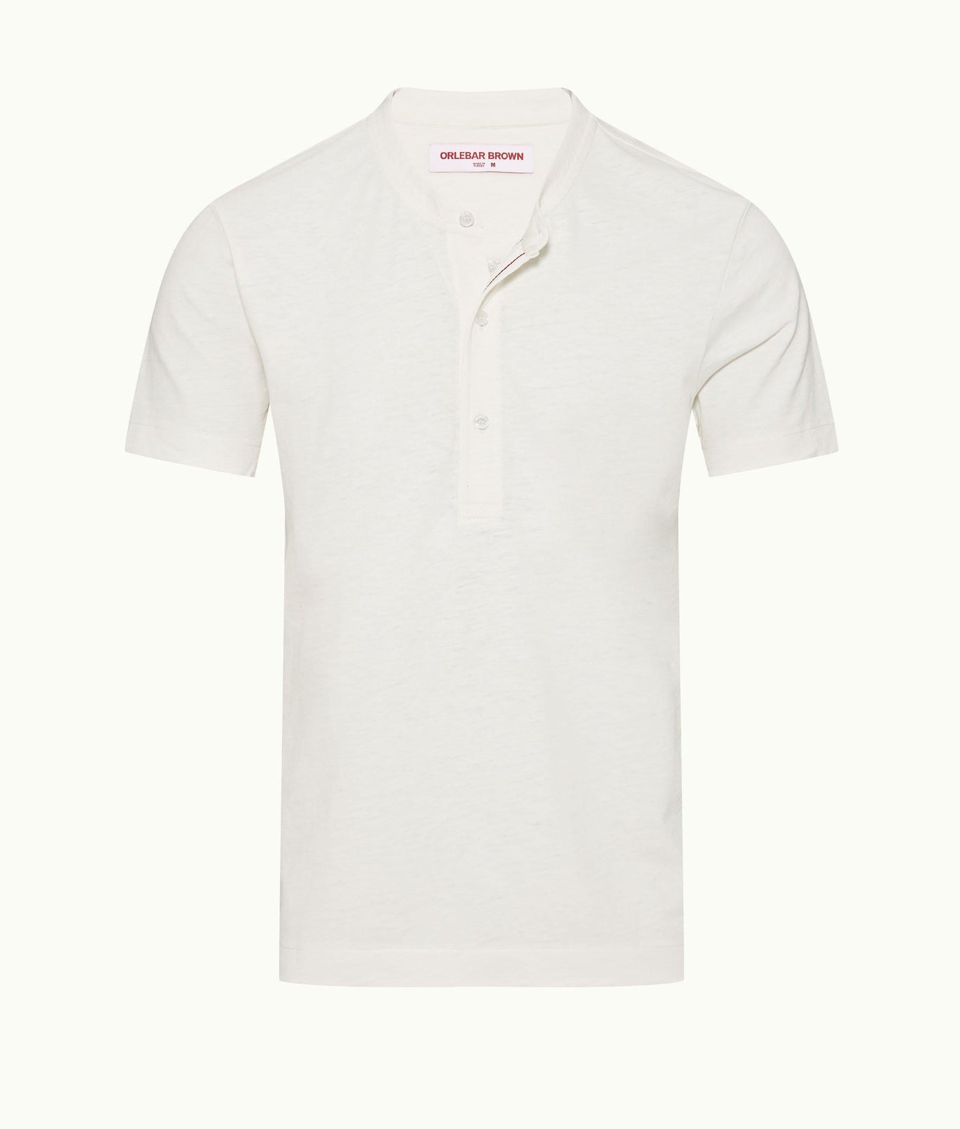 Montrose Classic Fit 3-Button Placket Cotton-Linen T-Shirt | Thasos Beach