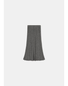 Mossy | Sparkly Ribbed Midi Skirt | Storm