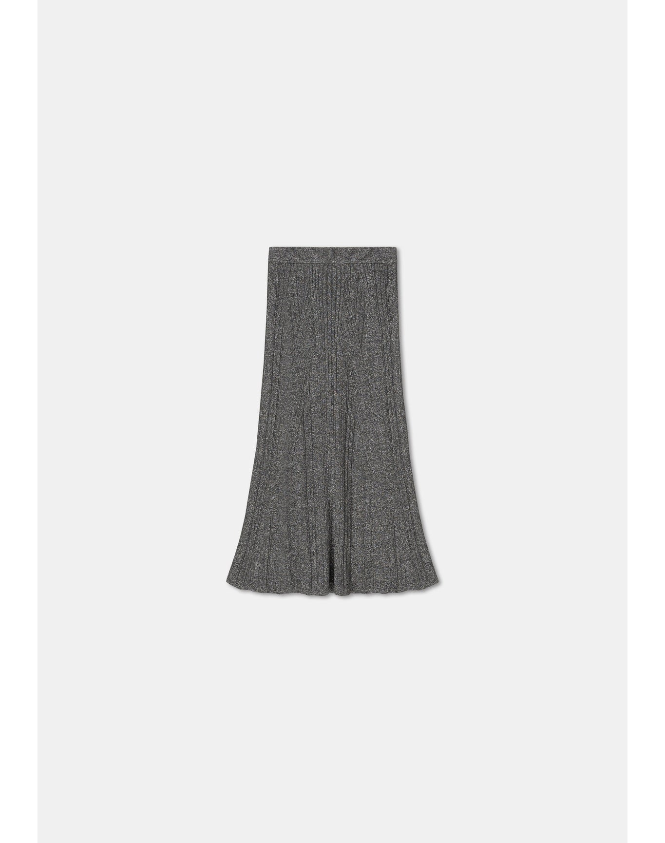 Mossy | Sparkly Ribbed Midi Skirt | Storm