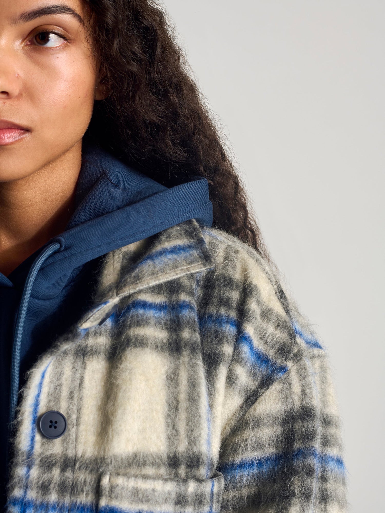 Womens | Overshirt | Grey Checked