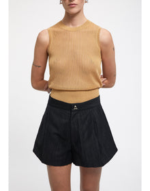 Muriel | High Waisted Shorts | Black