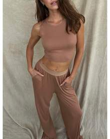 Muscle Tank | Mocha Mousse