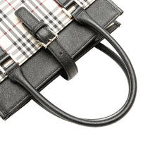 Burberry | Pre-Owned House Check Canvas Handbag | Brown/Beige