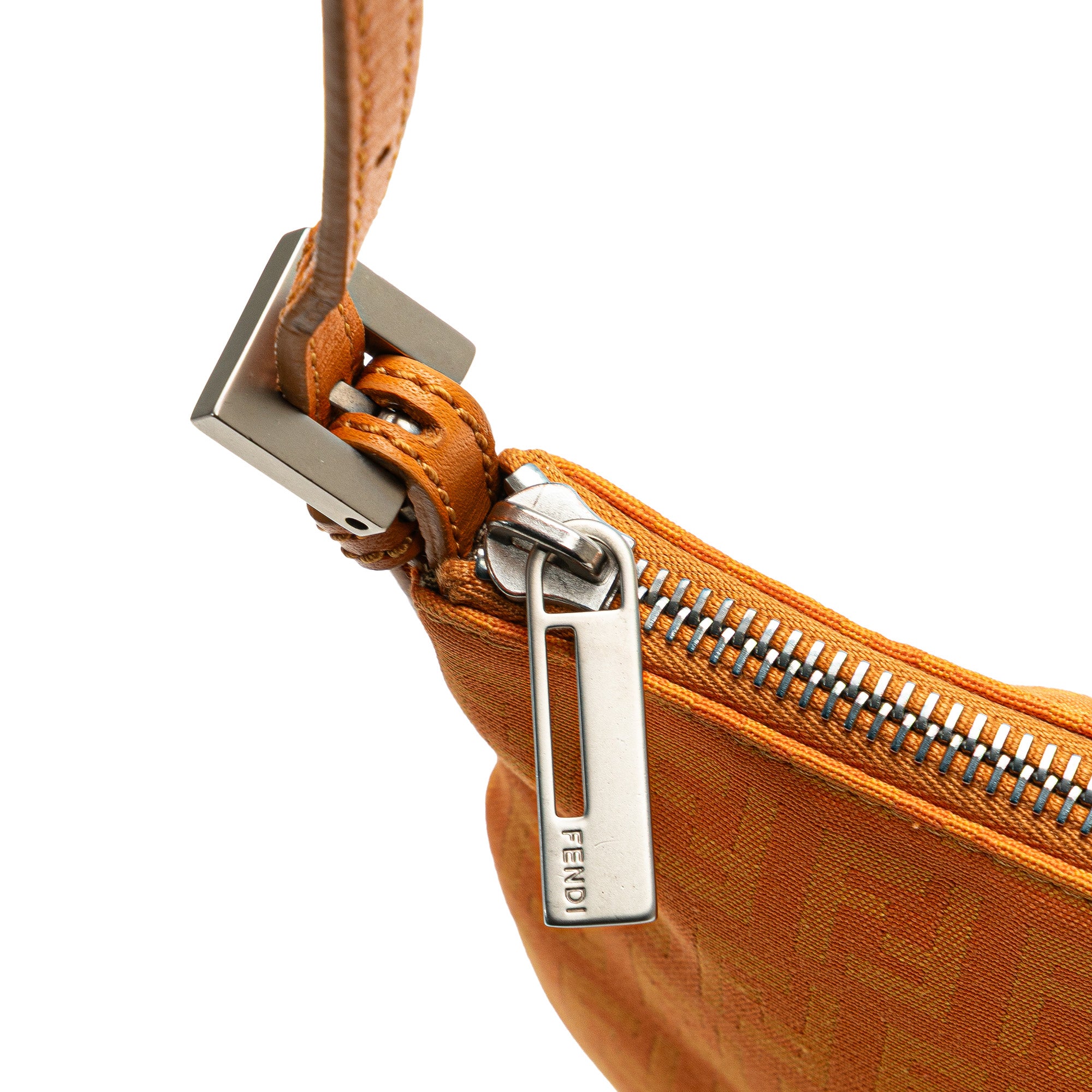 Fendi | Pre-Owned Zucchino Canvas Hobo | Orange