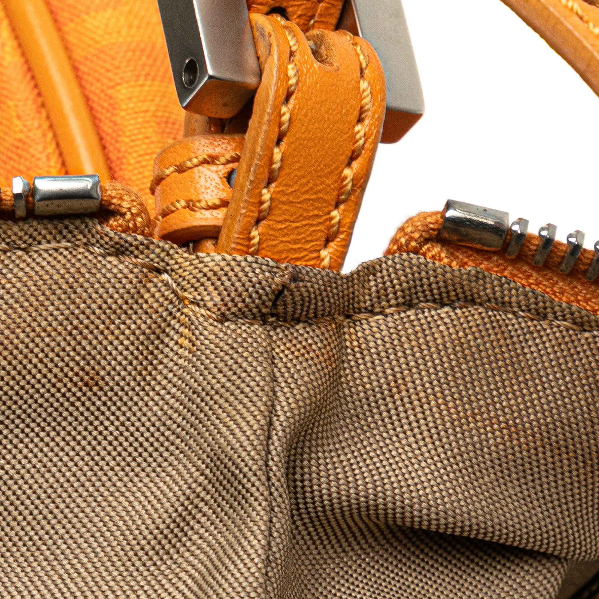 Fendi | Pre-Owned Zucchino Canvas Hobo | Orange