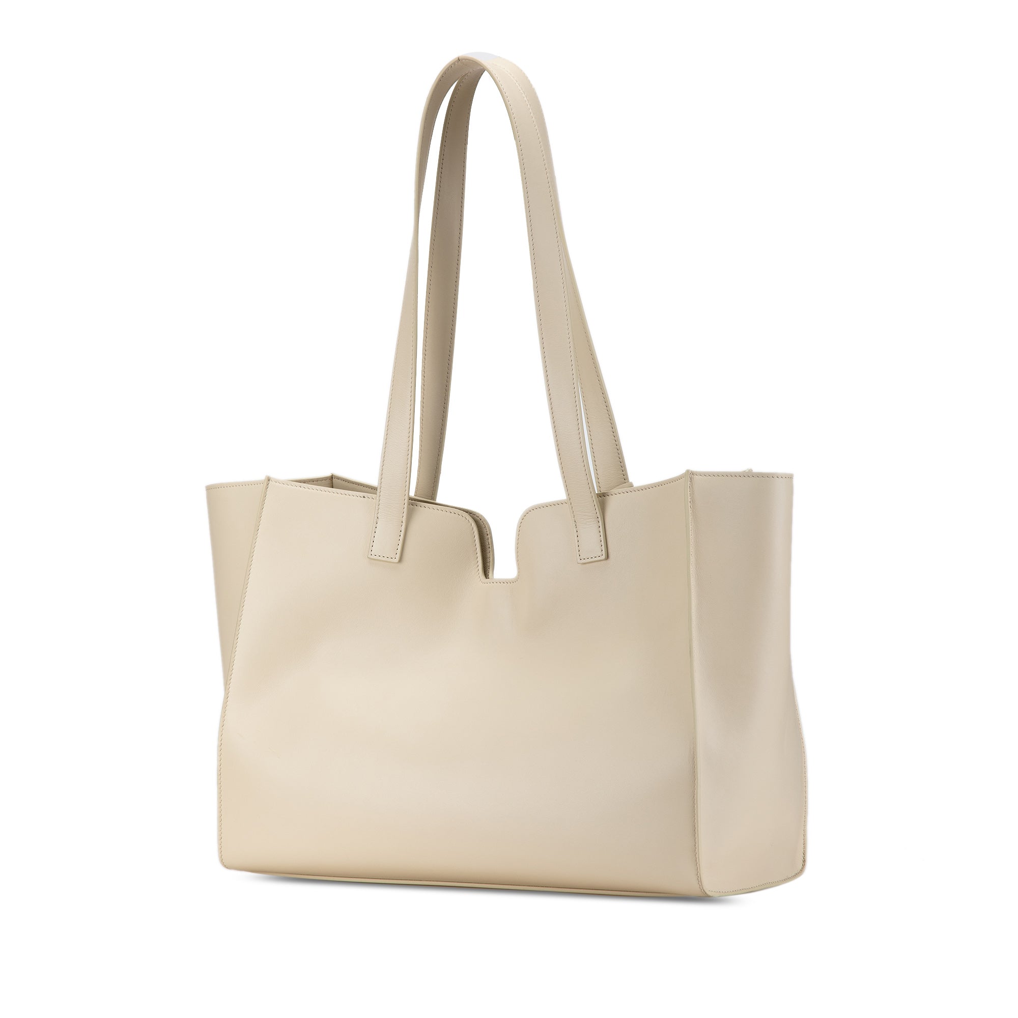 Celine | Pre-Owned Smooth Calfskin Soft 16 Cabas | White/Ivory