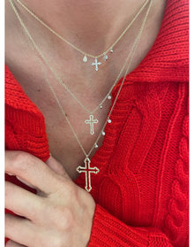 Cross Necklace | Yellow Gold