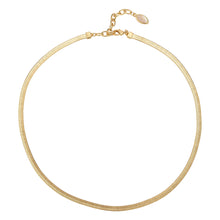 Herringbone Necklace | Herringbone | 14K Gold Plated Brass