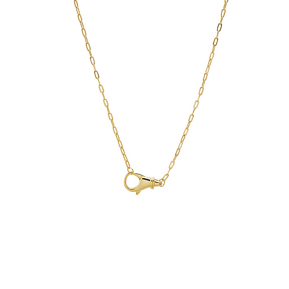 Gold Solid Clasp Chain Necklace - Adina's Jewels