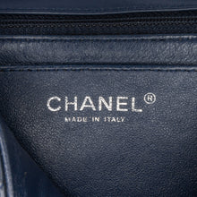 Chanel | Pre-Owned Mini Square Classic Chevron Patent Single Flap | Blue/Navy