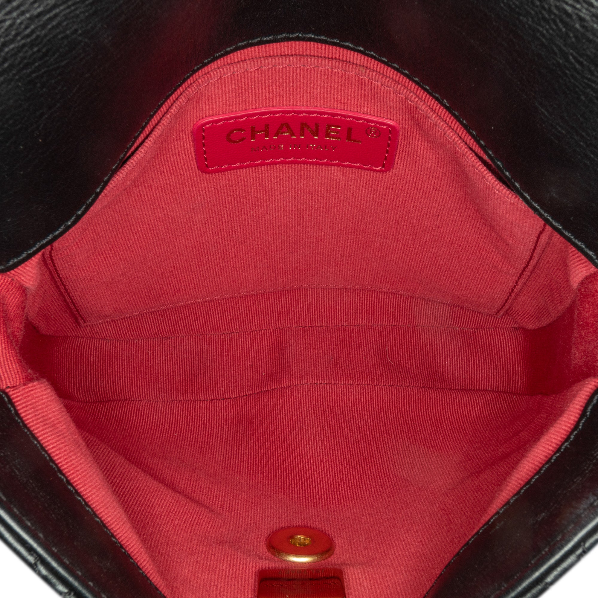 Chanel | Pre-Owned Small Quilted Calfskin Framing Chain Flap | Black