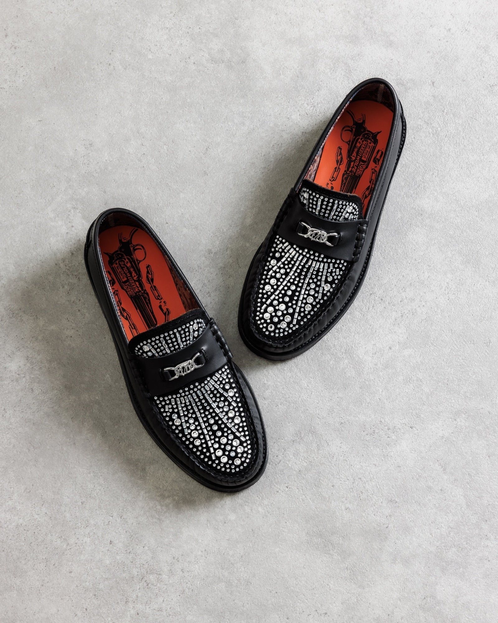 Mens | Roma Diamond Loafer | Black