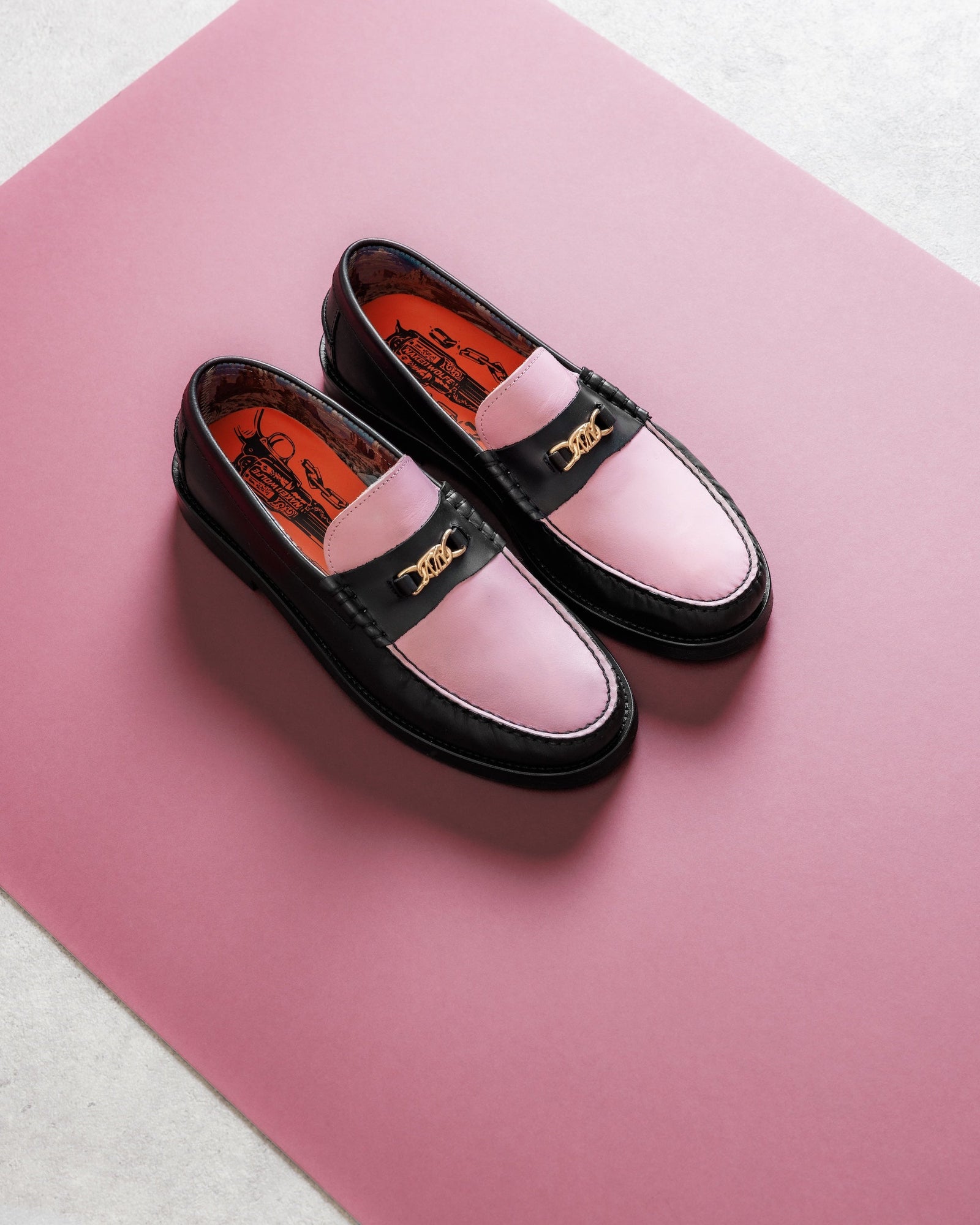 Mens | Roma Leather Loafer | Pink