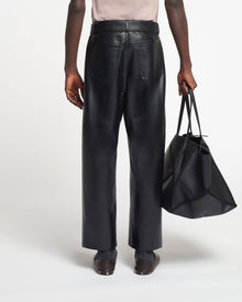 Mens | Ferre Regenerated Leather Pants | Black