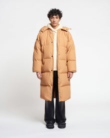 Riva Tech Poplin Puffer Coat | Biscuit