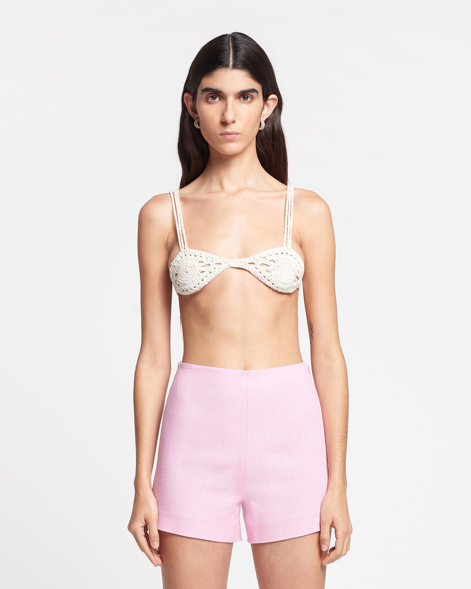 Womens | Ellison Crochet Bra | Off White