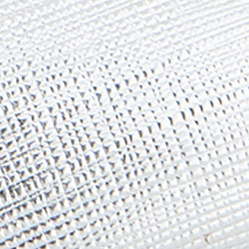 Napoli Flats | Silver Metallic Textured Faux Leather