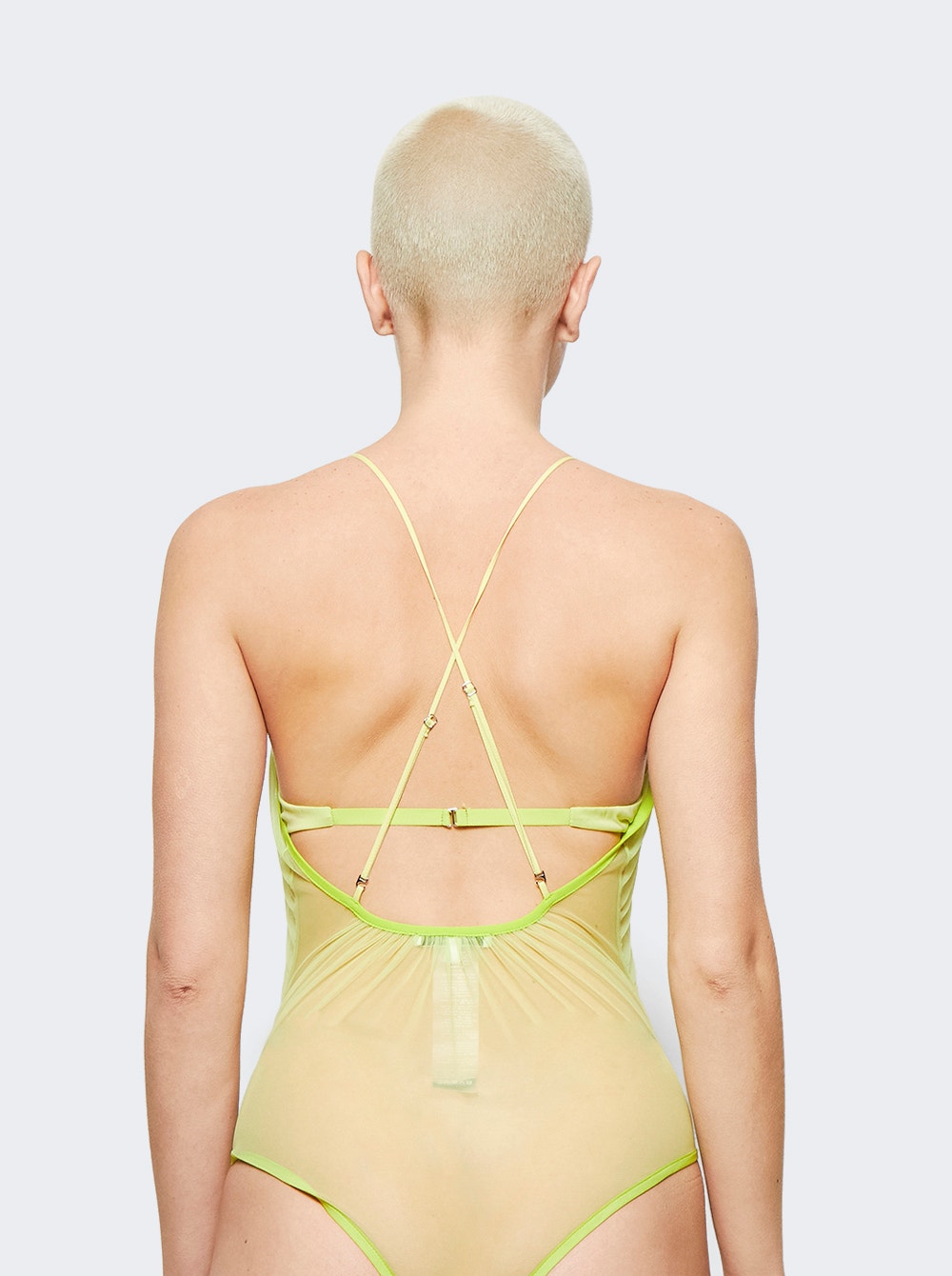 Women | Nensi Dojaka | Gathered Cami Bodysuit | Lime