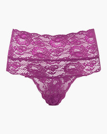 Purple Thong - Never Say Never High Waisted Thong