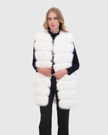 THEIA | Fur-Free Fox (Faux Fur) Vest | White