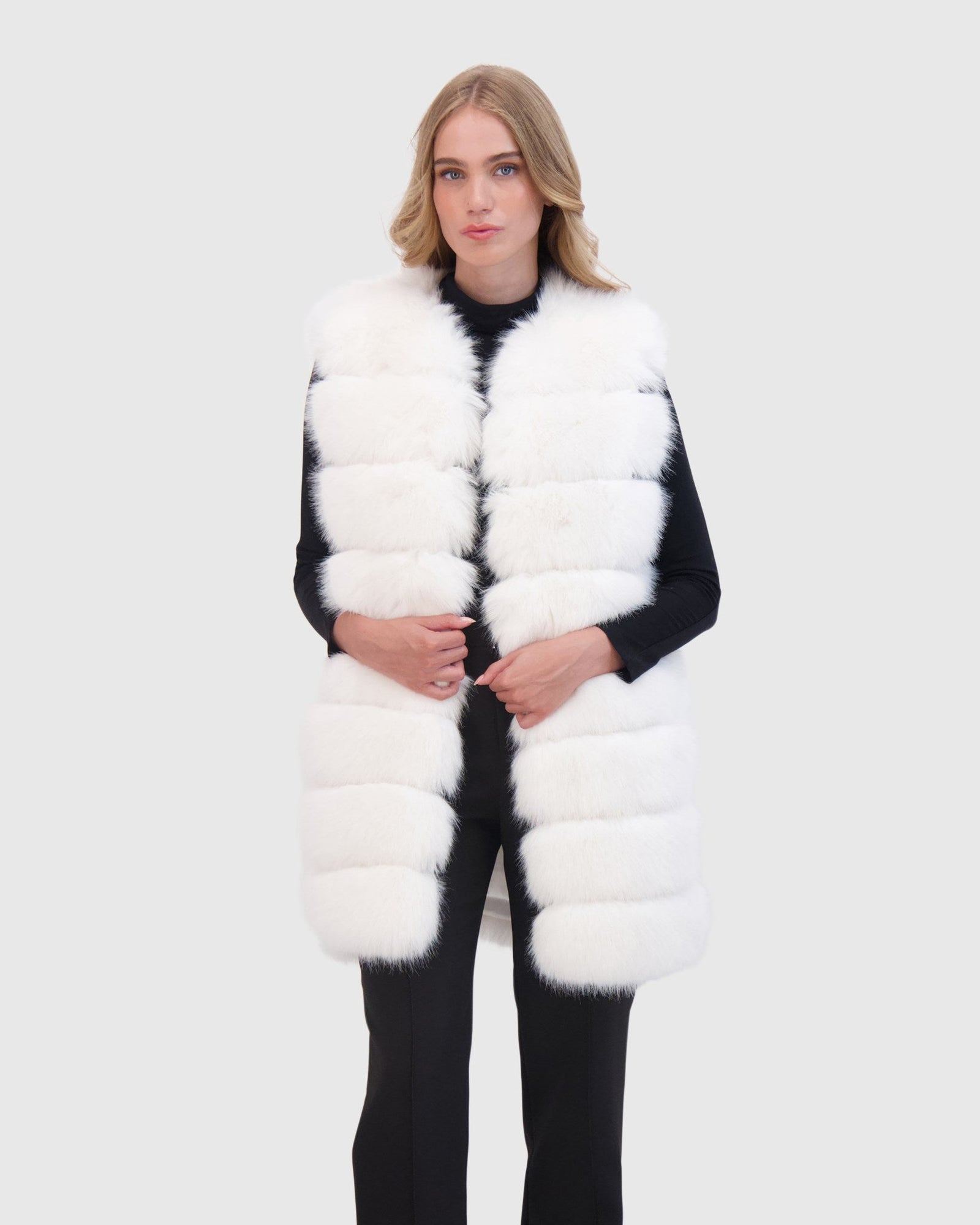 THEIA | Fur-Free Fox (Faux Fur) Vest | White