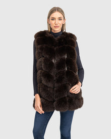 Fur-Free Fox (Faux Fur) Vest | Brown