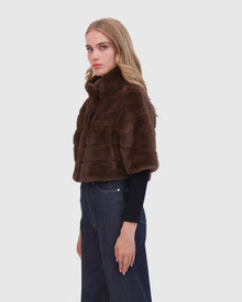 Fur-Free Mink (Faux Fur) Bolero | Brown