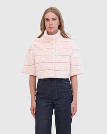 Fur-Free Mink (Faux Fur) Bolero | Pink