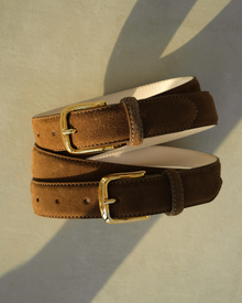 No. 4 Belt | Chocolate/Gold