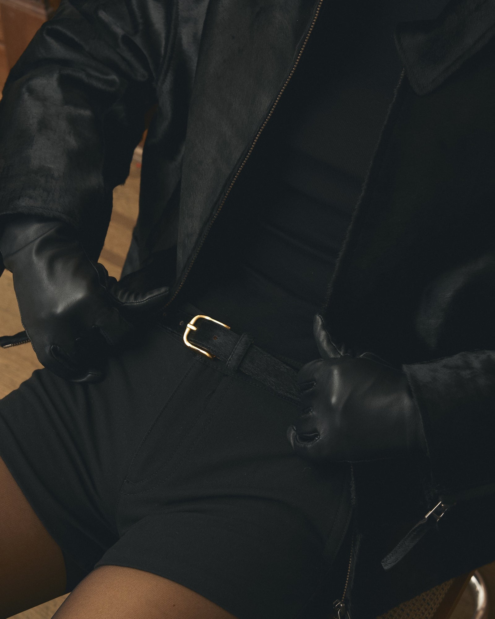 No. 14 Belt | Black-Gold