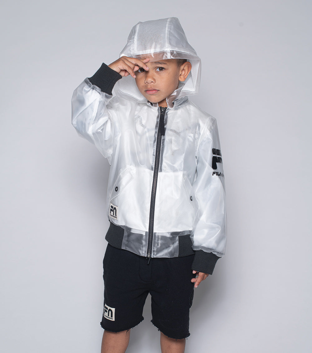 Kid | Milky Hooded Bomber Jacket | Milky
