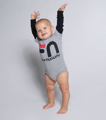 Kid | Fn Onesie | Heather Grey