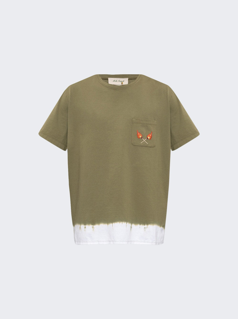 Men | Nick Fouquet | Victor Embroidered Crewneck T-shirt Green