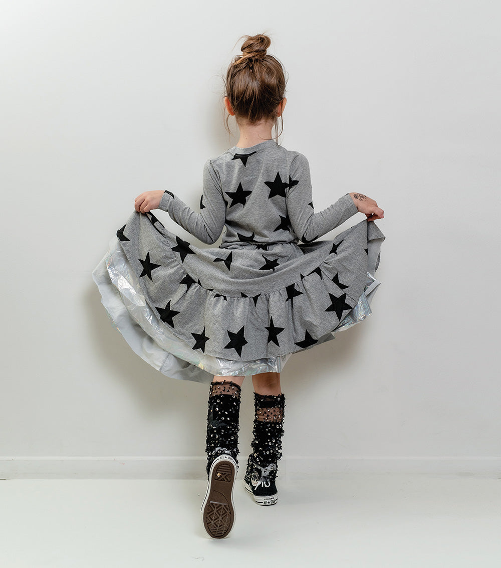 Kid | Festive Star Dress | Black