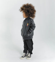 Kid | Airy Ruffled Pants | Black