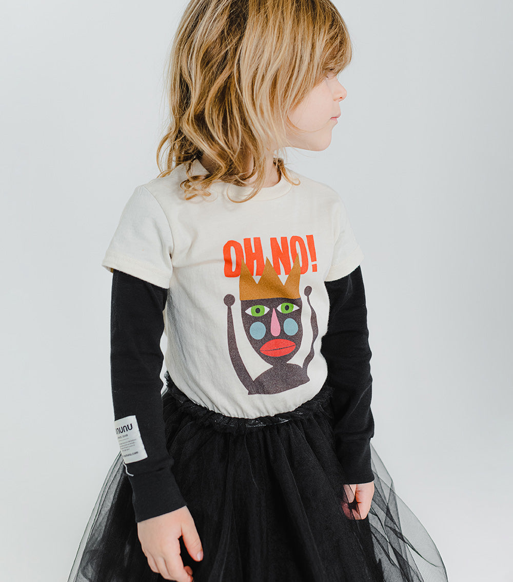 Kid | Crown Jester Tulle Dress | Natural x Black