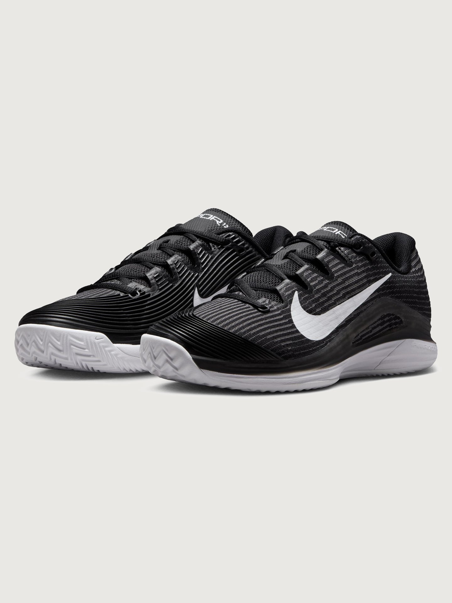 Carbon38 | Nike Vapor 12 | Black/White/Dark Smoke Grey
