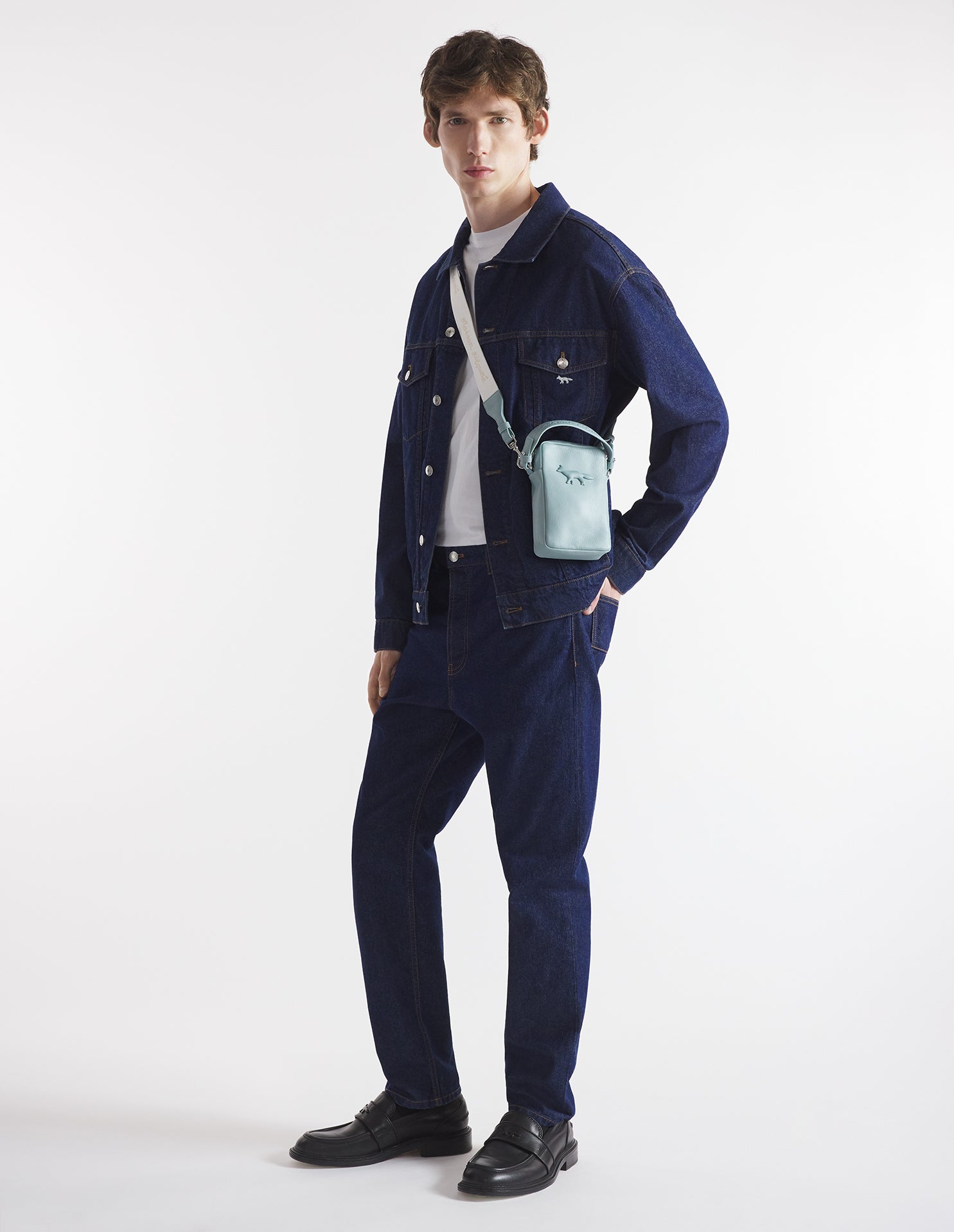 Mens | Trucker Japanese Denim Jacket | Indigo