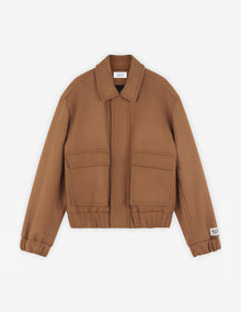 Mens | Plain Wool Jacket | Beige Melange