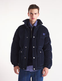 Mens | Corduroy Puffer Jacket | Navy