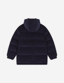 Mens | Corduroy Puffer Jacket | Navy