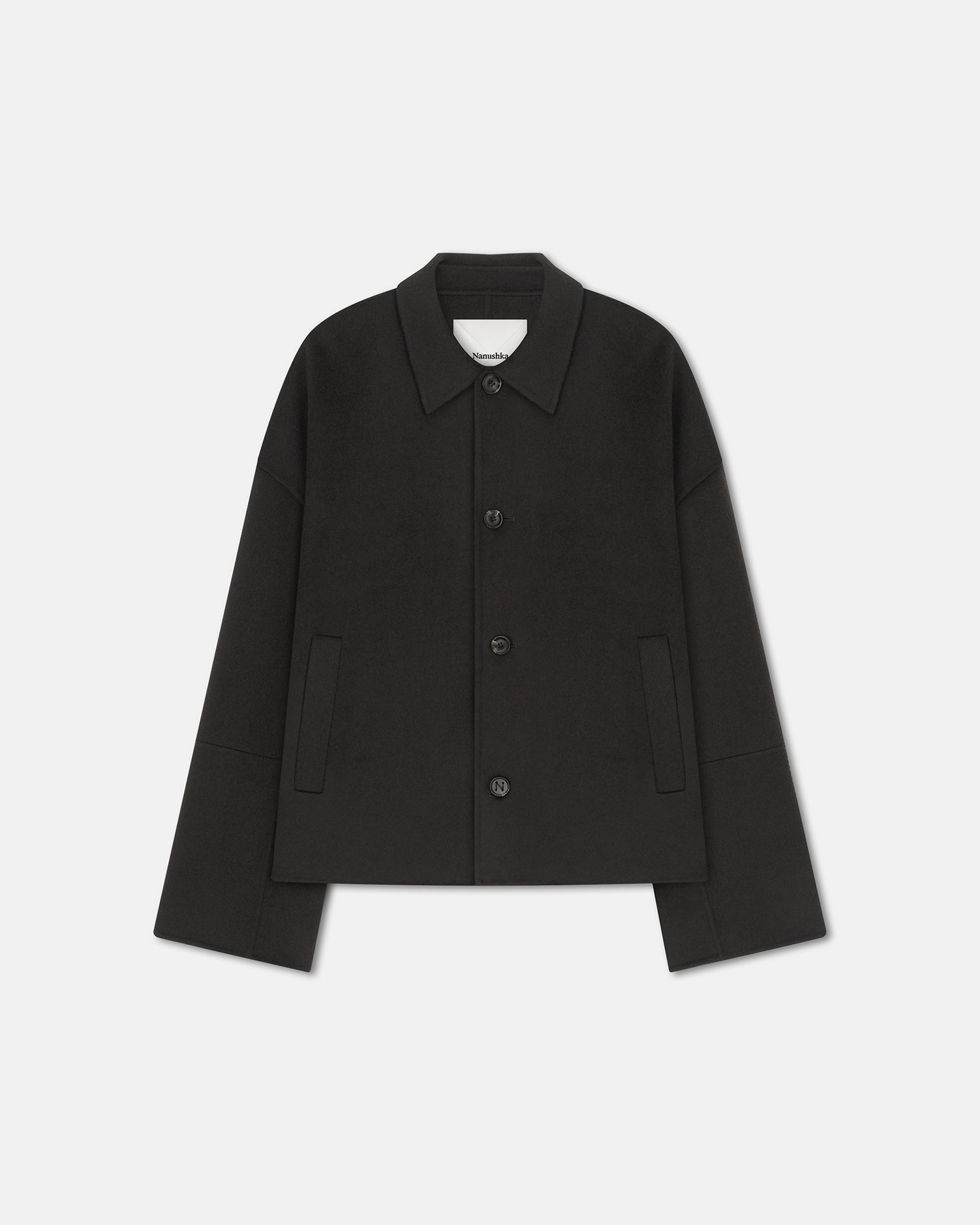 Mens | Marcin Double Wool And Silk Blend Jacket | Anthracite