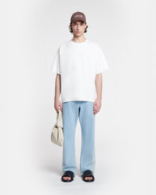 Mens | Gannon Crocheted Straight-Leg Jeans | Eco Bleach