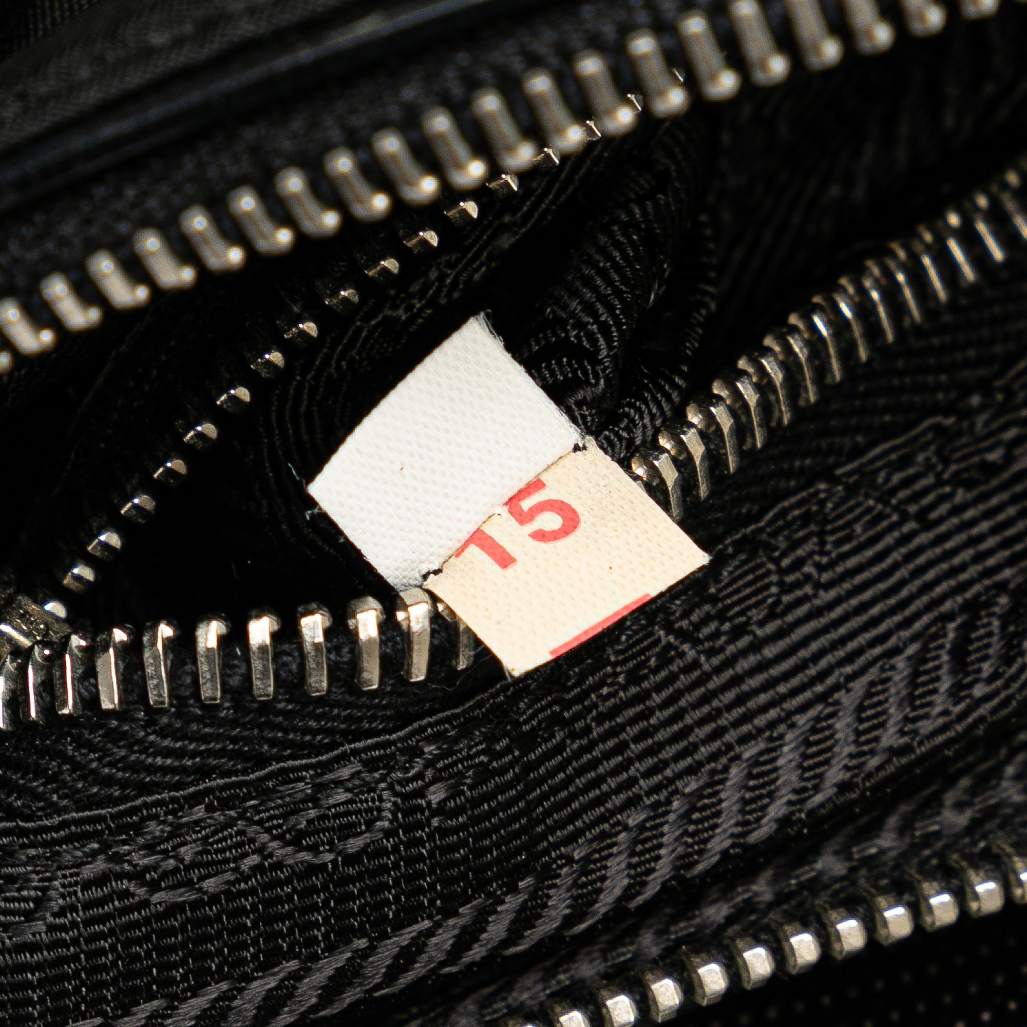 Prada | Pre-Owned Saffiano Trimmed Tessuto Crossbody | Black