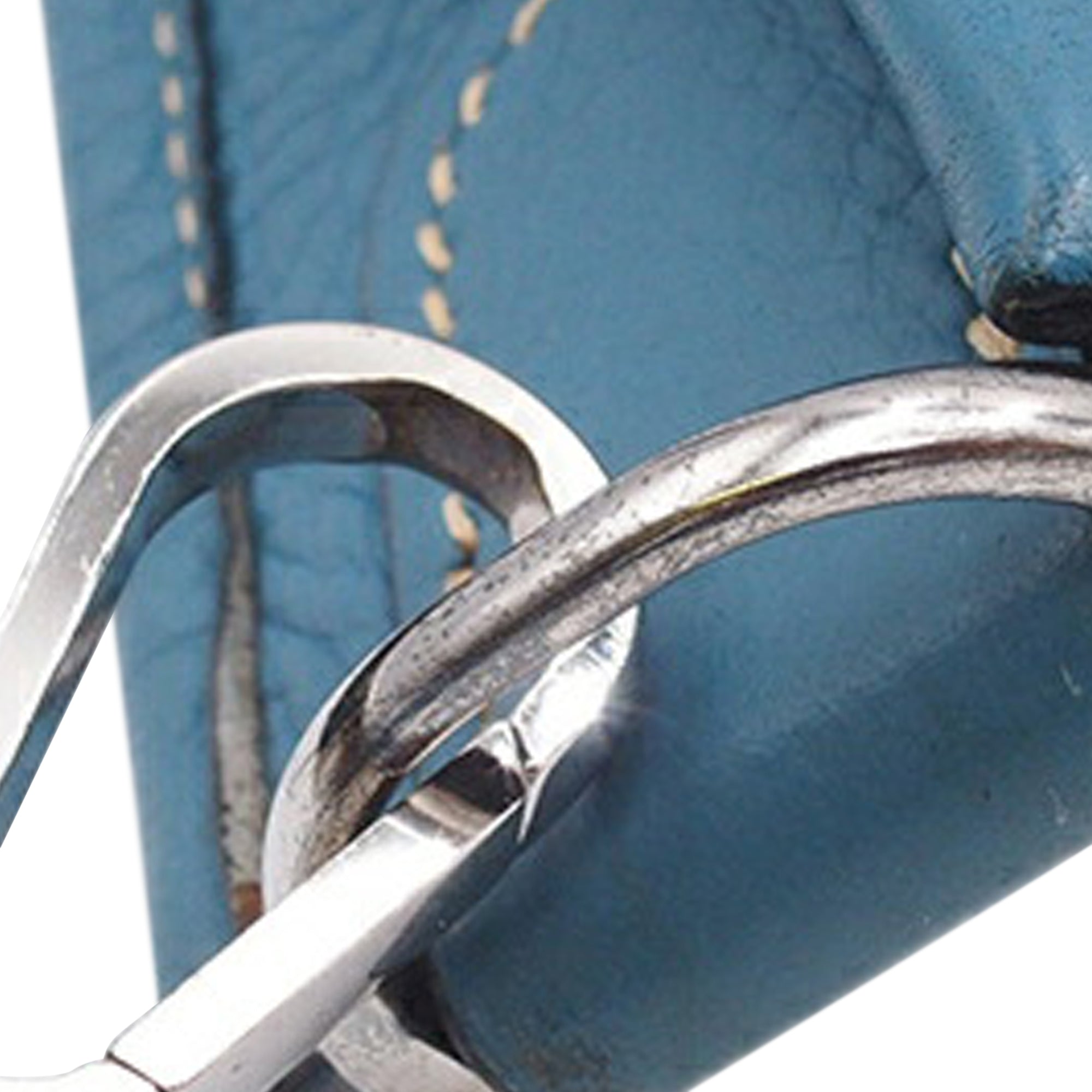 Hermes | Pre-Owned Clemence Evelyne GM | Blue/Denim